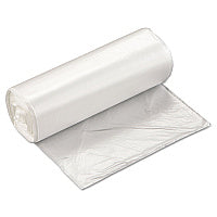 Inteplast Group High-Density Commercial Can Liners, 16 gal, 5 mic, 24" x 33", Natural, Perforated Roll, 50 Bags/Roll, 20 Rolls/Carton (EC2433N)