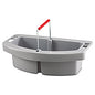 Rubbermaid Commercial Maid Caddy, Two Compartments, 16 x 9 x 5, Gray (2649GRA)