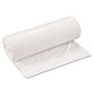 Inteplast Group Low-Density Commercial Can Liners, 33 gal, 0.8 mil, 33" x 39", White, Interleaved Roll, 25 Bags/Roll, 6 Rolls/Carton (SL3339XHW)