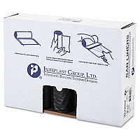 Inteplast Group Low-Density Commercial Can Liners, 60 gal, 1.4 mil, 38" x 58", Black, Interleaved Roll, 20 Bags/Roll, 5 Rolls/Carton (SLW3858SHK)