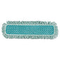 Rubbermaid HYGEN Microfiber Fringed Dust Mop Pad, 24w x 9d, Green (Q42600GR00)