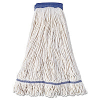 Boardwalk(R) Super Loop Mop Head, Cotton/Synthetic, XL, 12 Mop Heads (BWK504WH)