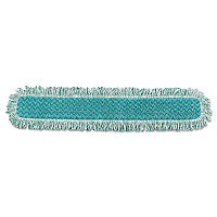 Rubbermaid HYGEN Dry Dusting Mop Heads with Fringe, 36", Microfiber, Green (Q438)