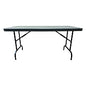 AbilityOne 7110017110901, SKILCRAFT Blow Molded Folding Tables, Rectangular, 60w x 30d x 29h, Charcoal Gray