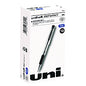 uni-ball 207 Impact Gel Pen, Stick, Bold 1 mm, Blue Ink, Silver/Black/Blue Barrel (65801)