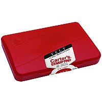 Carter's Pre-Inked Felt Stamp Pad, 4.25" x 2.75", Red (21071)