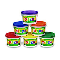 Crayola Modeling Dough Bucket, 3 lbs, Assorted Colors, 6 Buckets/Set (570016)