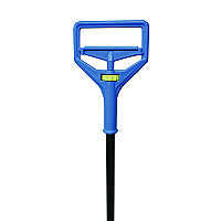 Impact Janitor Style Screw Clamp Mop Handle, Fiberglass, 64", Blue (94)