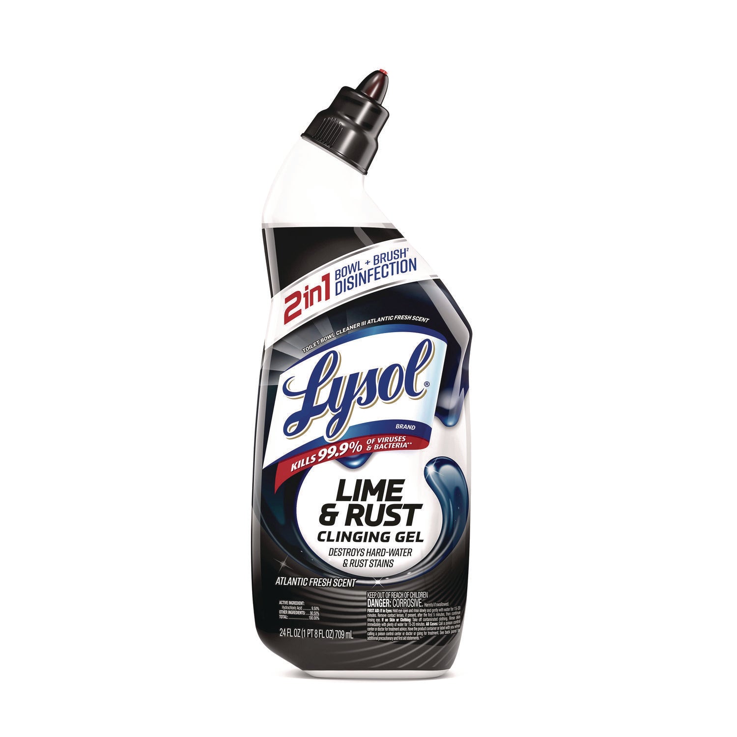 Lysol(R) Toilet Bowl Cleaner, Lime/Rust Remover, 24 oz. Bottle (98013EA)