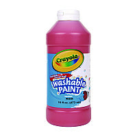 Crayola Washable Paint, Red, 16 oz Bottle (542016038)