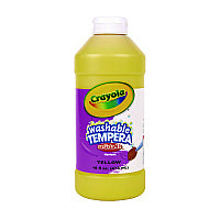 Crayola Artista II Washable Tempera Paint, Yellow, 16 oz Bottle (543115034)