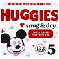 Huggies(R) Snug and Dry Diapers, Size 5, 27+ lbs., 132 Diapers (51517)