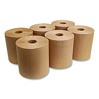 Boardwalk(R) Hardwound Paper Towels, Brown, 800-ft., 6 Rolls (BWK16GREEN)