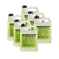 Mrs. Meyer's Clean Day Liquid Hand Soap Refill, Lemon Scent, 33 oz, 6/Carton (373219)