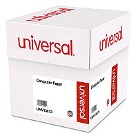 Universal Printout Paper, 3-Part, 15 lb Bond Weight, 9.5 x 11, White/Canary/Pink, 1,200/Carton (UNV15873)