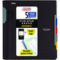 Five Star Advance Wirebound Notebook, Ten Pockets, 5-Subject, Medium/College Rule, Randomly Assorted Cover Color, (200) 11 x 8.5 Sheets (06326)