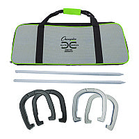 Champion Sports Forged Steel Horseshoe Set, 4 Horseshoes/2 Stakes/Carry Bag/Rules Sheet (CG210)