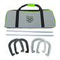 Champion Sports Forged Steel Horseshoe Set, 4 Horseshoes/2 Stakes/Carry Bag/Rules Sheet (CG210)