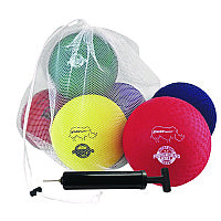 Champion Sports Rhino Soft Playground Ball Set, 8.5" Diameter, Assorted Colors, 6/Set (RSPGSET)