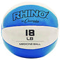 Champion Sports Rhino Leather Medicine Ball, 18 lb, Teal/White (MB16)