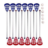 Champion Sports Soft Lacrosse Set, 6 Balls/12 Sticks (LAXSR)