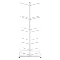 Champion Sports Double Medicine Ball Tree, 12" x 23" x 51", White (MBR2)