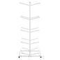 Champion Sports Double Medicine Ball Tree, 12" x 23" x 51", White (MBR2)