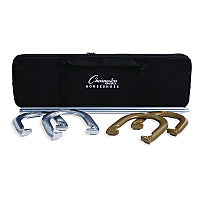 Champion Sports Deluxe Horseshoe Tournament Set, 4 Horseshoes/2 Stakes/Carry Bag/Rule Sheet (CG205)
