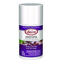 Claire Metered Air Freshener, Mulberry Scent, 7 oz Aerosol Spray, 12/Carton (106)