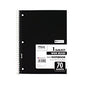 Mead Spiral Notebook, 3-Hole Punched, 1-Subject, Wide/Legal Rule, Randomly Assorted Cover Color, (70) 10.5 x 7.5 Sheets (05510)