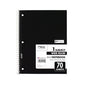 Mead Spiral Notebook, 1 Subject, Wide Rule, Assorted Covers, 10.5 x 7.5, 70 Sheets