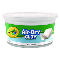 Crayola Air-Dry Clay,White, 2.5 lbs (575050)