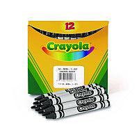 Crayola Bulk Crayons, Black, 12/Box (520836051)