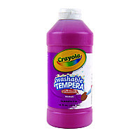 Crayola Artista II Washable Tempera Paint, Magenta, 16 oz Bottle (543115069)