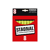 Crayola Staonal Marking Crayons, Black, 8/Box (5200023051)