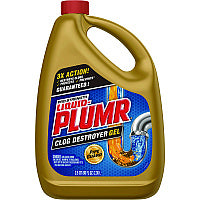 Liquid Plumr Pro-Strength Full Clog Destroyer Plus PipeGuard, Gel, 80 oz (00228EA)