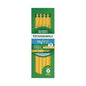 Dixon Ticonderoga Beginners Woodcase Pencil with Eraser and Microban, HB (#2), Black Lead, Yellow Barrel, 12/Pack (133080002)
