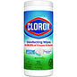 Clorox Disinfecting Wipes, 1-Ply, 7 x 8, Fresh Scent, White, 35/Canister (01593EA)