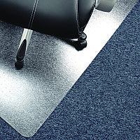 Floortex Cleartex Advantagemat Phthalate Free PVC Chair Mat for Low Pile Carpets, 45" w x 53" l, Clear (PF1113425EV)