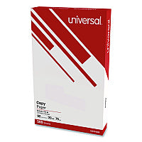 Universal Legal Size Copy Paper, 92 Bright, 20 lb Bond Weight, 8.5 x 14, White, 500 Sheets/Ream (UNV24200RM)