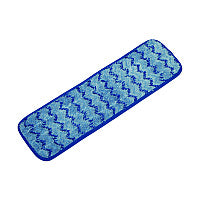 AbilityOne 8125017186096 SKILCRAFT Microfiber Flat Wet Mop - Reusable, 18 x 5.5, Blue, 12/Box (7167185)