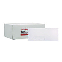 Universal Open-Side Business Envelope, 1 Window, #10, Commercial Flap, Gummed Closure, 4.13 x 9.5, White, 500/Box (UNV35211)