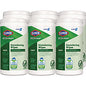 Clorox EcoClean Disinfecting Wipes, 1-Ply, 8 x 7, Unscented, White, 6/Carton (60605CT)