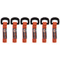 ergodyne Squids 3707 Web Tool Tether Attachment w/ Non-Conductive D-Ring Tool Tails, 2 lb Max Working Capacity, 3.5", Orange, 6/Pack (19711)
