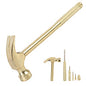 Great Neck 5-in-1 Carpenter's Hammer with Nesting Handle Containing Four Screwdrivers, 6.5" Long Gold Handle (19006)