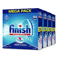 FINISH Powerball Dishwasher Tabs, Fresh Scent, 94/Box, 4 Boxes/Carton (97330CT)