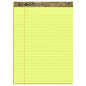 TOPS Second Nature Recycled Ruled Pads, Wide/Legal Rule, 50 Canary-Yellow 8.5 x 11.75 Sheets, Dozen (74890)
