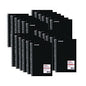 Universal Wirebound Notebook, 3-Subject, Medium/College Rule, Black Cover, (120) 9.5 x 6 Sheets (UNV66410)