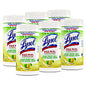 Lysol(R) Disinfecting Wipes, Fresh Citrus, 70 Wipes, 6 Canisters (49128CT)