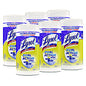 Lysol(R) Dual Action Disinfecting Wipes, 1-Ply, 75 Wipes per Canister, 6 Canisters (81700CT)